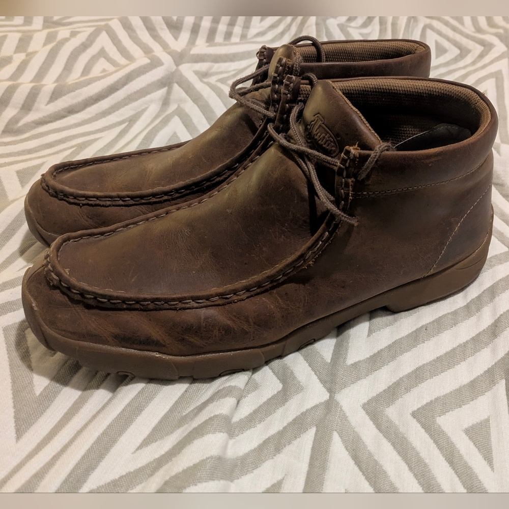 Justin Men's 4" Cappie Moc-Toe